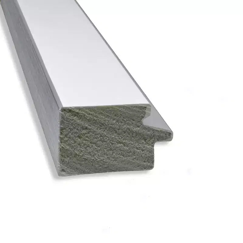 Specchio da parete rettangolare Bianco Argento Cornice stretta Non bisellata, 21"L x 27"A, Assemblato negli USA