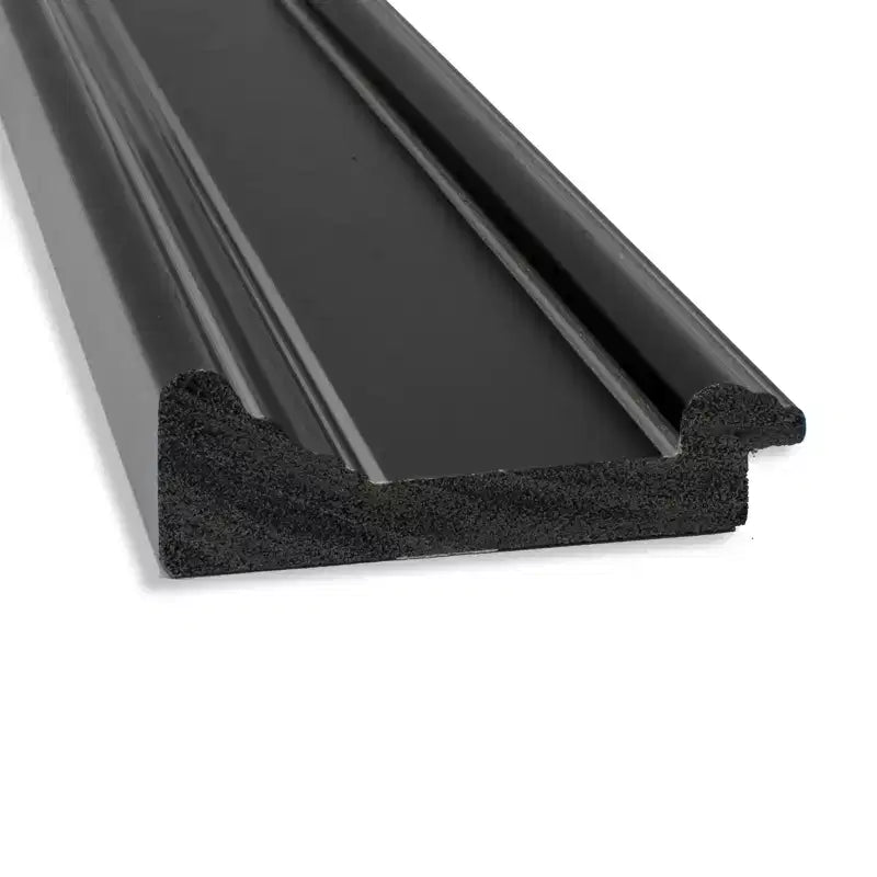 Specchio da parete rettangolare con cornice nera senza smussatura, 43,5"L x 32,5"A, orizzontale o verticale
