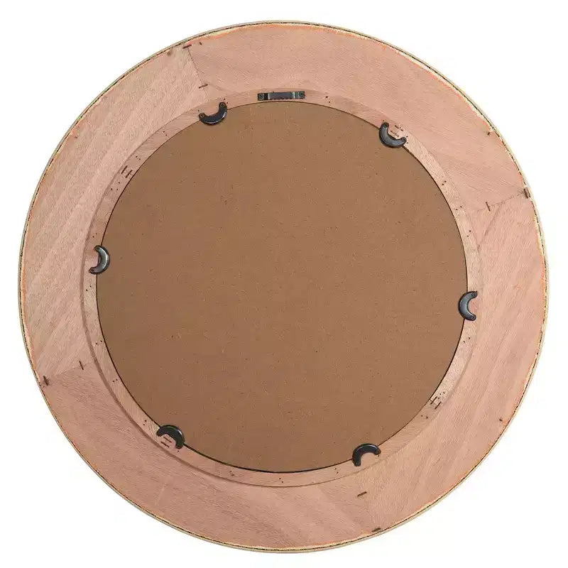 Specchio da parete rotondo in bambù naturale Bamboo Breeze, 60 cm, decorazione bohémien boho