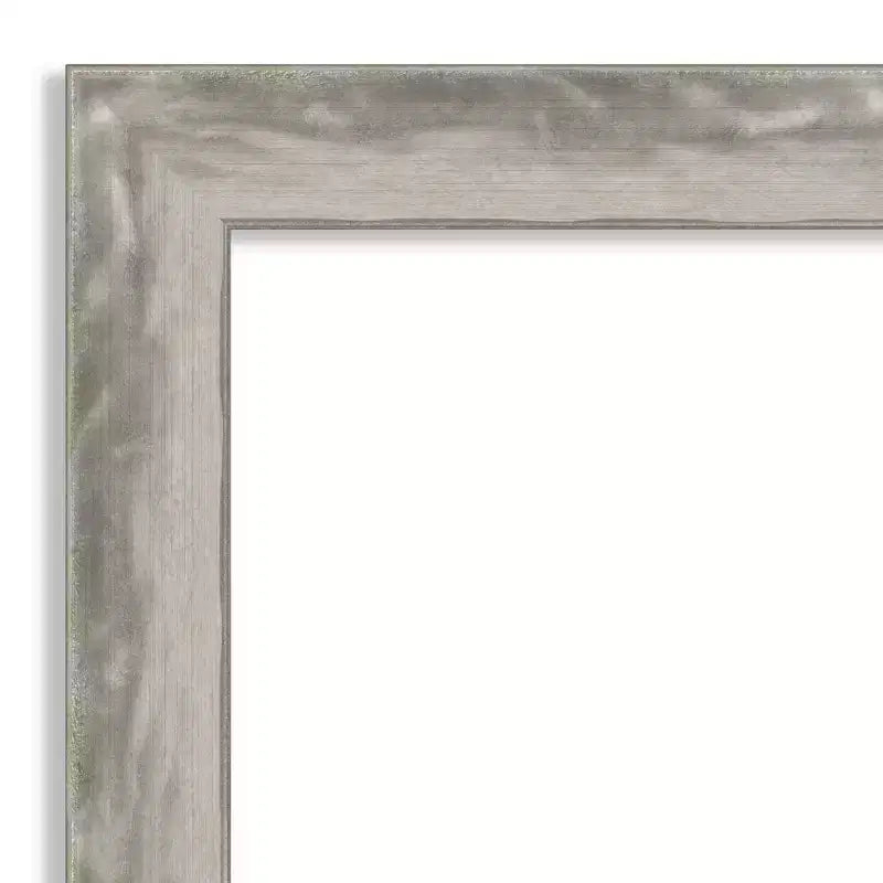 Specchio da parete quadrato per bagno Waveline con cornice argento, non bisellato, 30.5" L x 30.5" A, assemblato negli USA