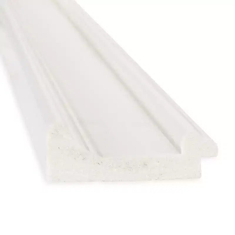 Specchio da parete per bagno bianco 42x30, rettangolare, moderno, con hardware di montaggio, senza smussatura