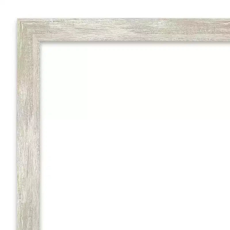 Specchio da Parete Quadrato Effetto Metallico Argento Anticraco Cornice Stretta Non Smussata, 71 cm L x 71 cm H