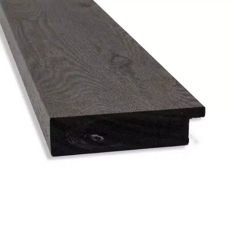 Specchio da parete per bagno con cornice rustica a listelle grigie, non smussato, 23,5"L x 29,5"A, assemblato negli USA