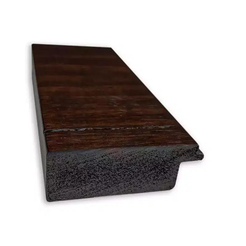 Specchio da parete rettangolare Wildwood Brown con cornice stretta non smussata, 41,25"L x 30,25"A