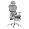 Airflex2 Mesh Gaming Chair with Footrest White - Techni Sport: Synchro-Tilt, 275 Lbs Capacity, Ergonomic Design