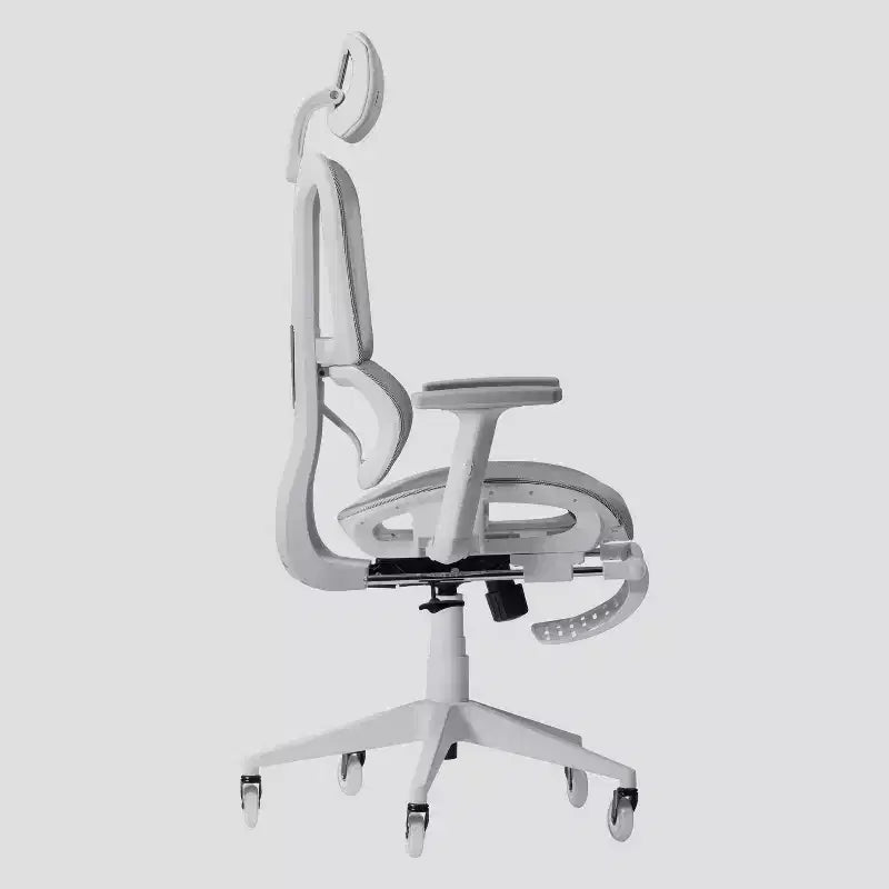 Sedia Gaming in Rete con Poggiapiedi, Inclinazione Sincronizzata, Braccioli Regolabili e Supporto Lombare, 125 kg