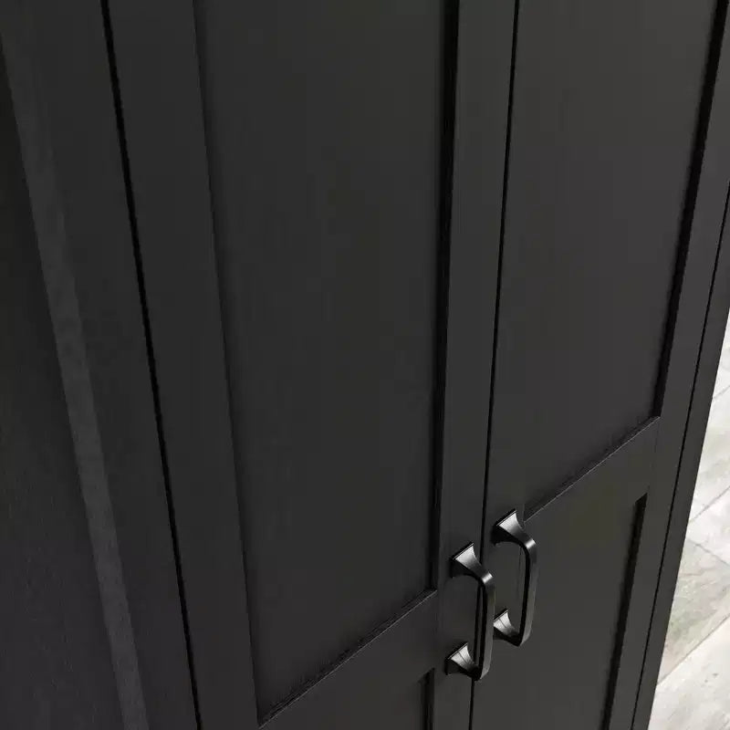 Armadio alto a 2 ante, in MDF con finitura laminata, 183 cm H x 68,5 cm L, ripiani regolabili