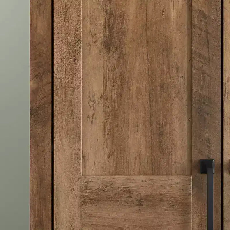 Armadio alto a 2 ante, in MDF con finitura laminata, 183 cm H x 68,5 cm L, ripiani regolabili