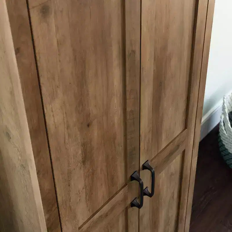 Armadio alto a 2 ante, in MDF con finitura laminata, 183 cm H x 68,5 cm L, ripiani regolabili