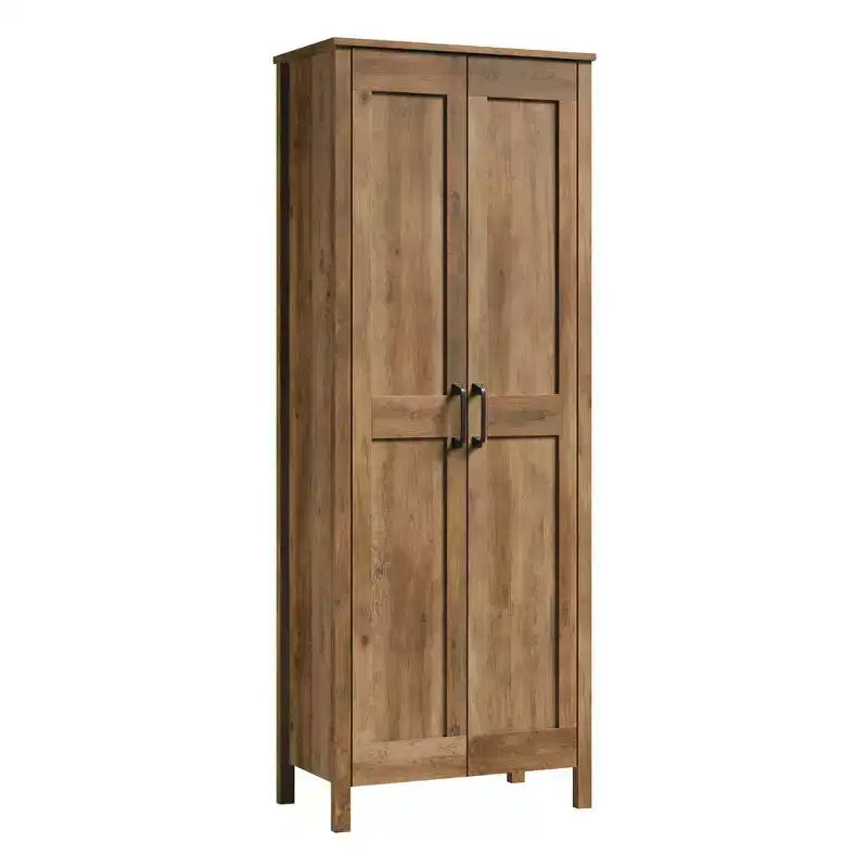 Armadio alto a 2 ante, in MDF con finitura laminata, 183 cm H x 68,5 cm L, ripiani regolabili