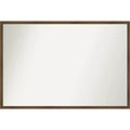 Amanti Art Lucie Light Bronze Non-Beveled Wood Bathroom Wall Mirror 25 x 37 in.