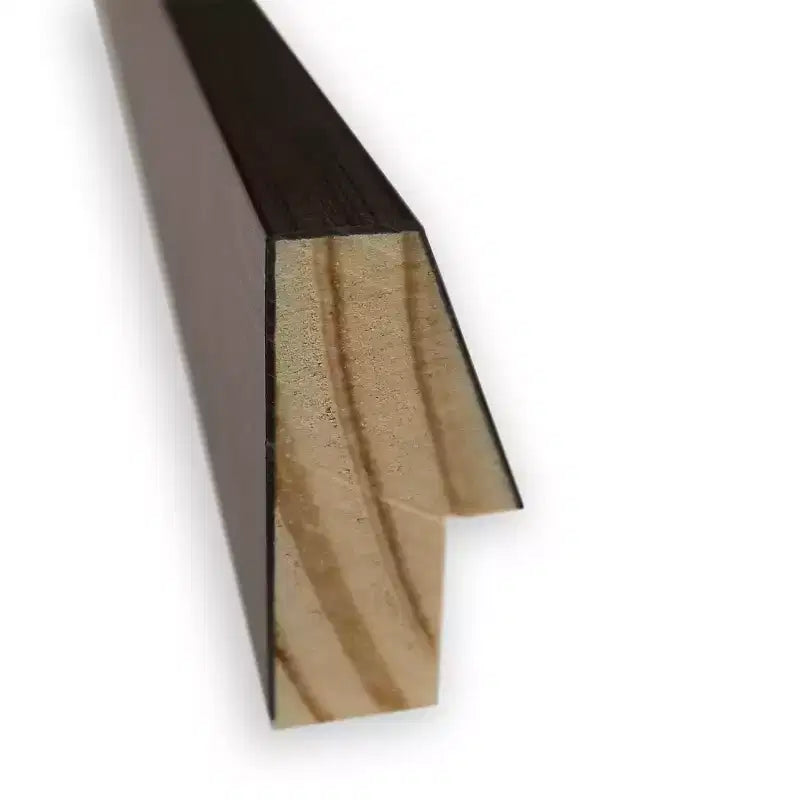 Specchio da parete per bagno, cornice in legno bronzo chiaro, senza smussature, 37,25"L x 25,25"A, assemblato negli USA