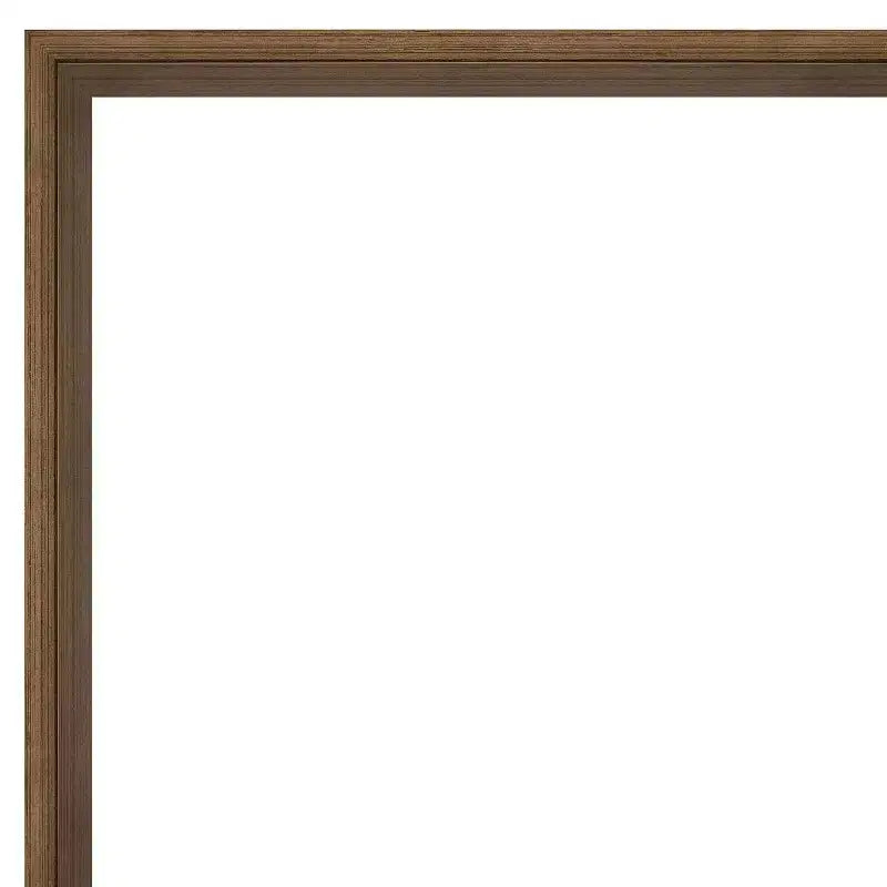 Specchio da parete per bagno, cornice in legno bronzo chiaro, senza smussature, 37,25"L x 25,25"A, assemblato negli USA