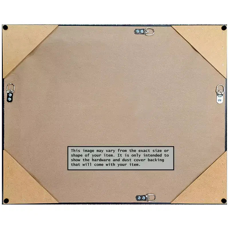 Specchio da parete per bagno, cornice in legno bronzo chiaro, senza smussature, 37,25"L x 25,25"A, assemblato negli USA