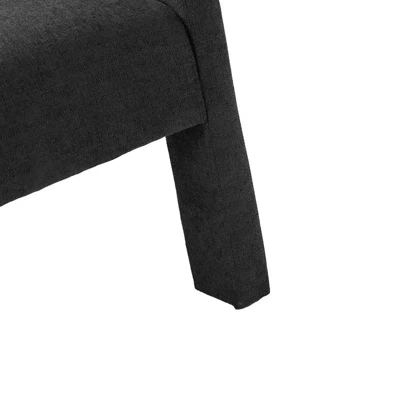 Sedia da Pranzo Moderna, Schienale Intagliato, Design a Tre Gambe, Rivestimento in Poliestere, 113 kg, Nessun Montaggio