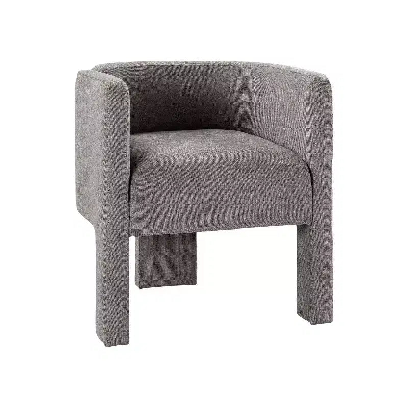 Sedia da Pranzo Moderna, Schienale Intagliato, Design a Tre Gambe, Rivestimento in Poliestere, 113 kg, Nessun Montaggio