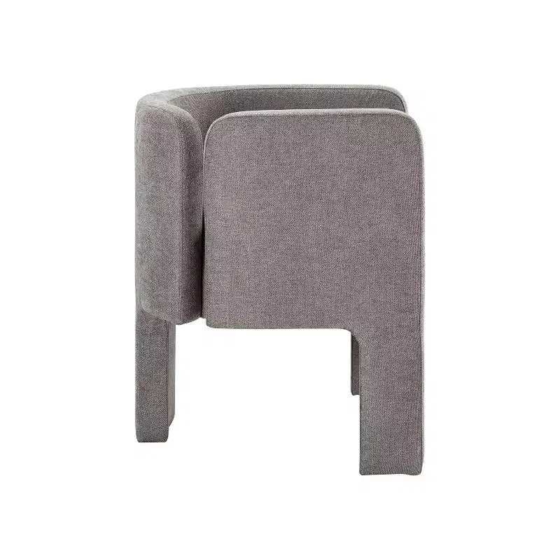 Sedia da Pranzo Moderna, Schienale Intagliato, Design a Tre Gambe, Rivestimento in Poliestere, 113 kg, Nessun Montaggio