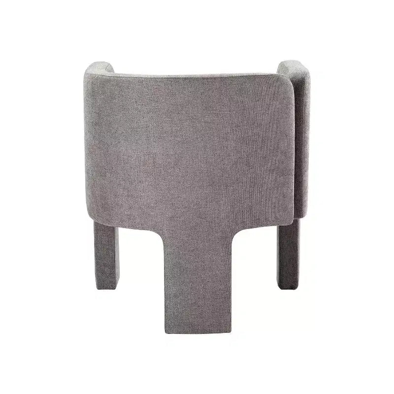 Sedia da Pranzo Moderna, Schienale Intagliato, Design a Tre Gambe, Rivestimento in Poliestere, 113 kg, Nessun Montaggio