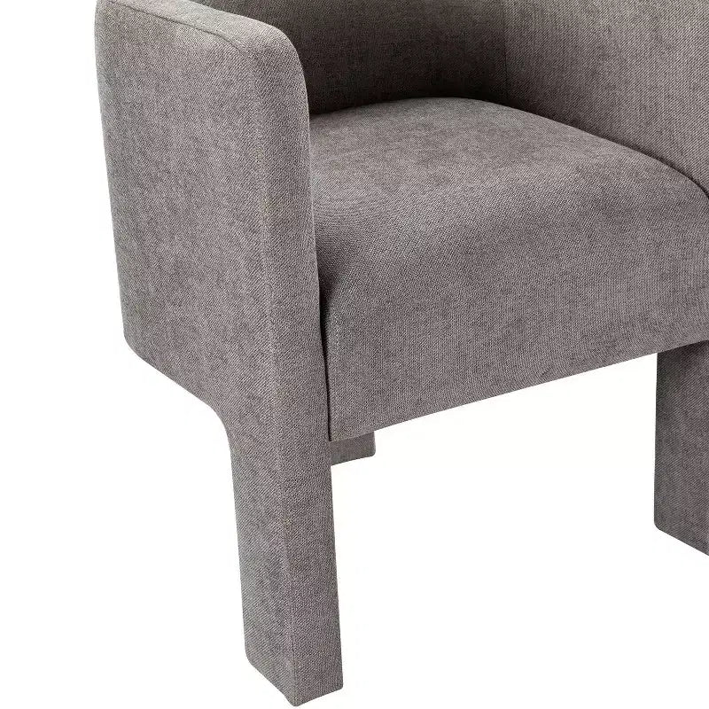 Sedia da Pranzo Moderna, Schienale Intagliato, Design a Tre Gambe, Rivestimento in Poliestere, 113 kg, Nessun Montaggio
