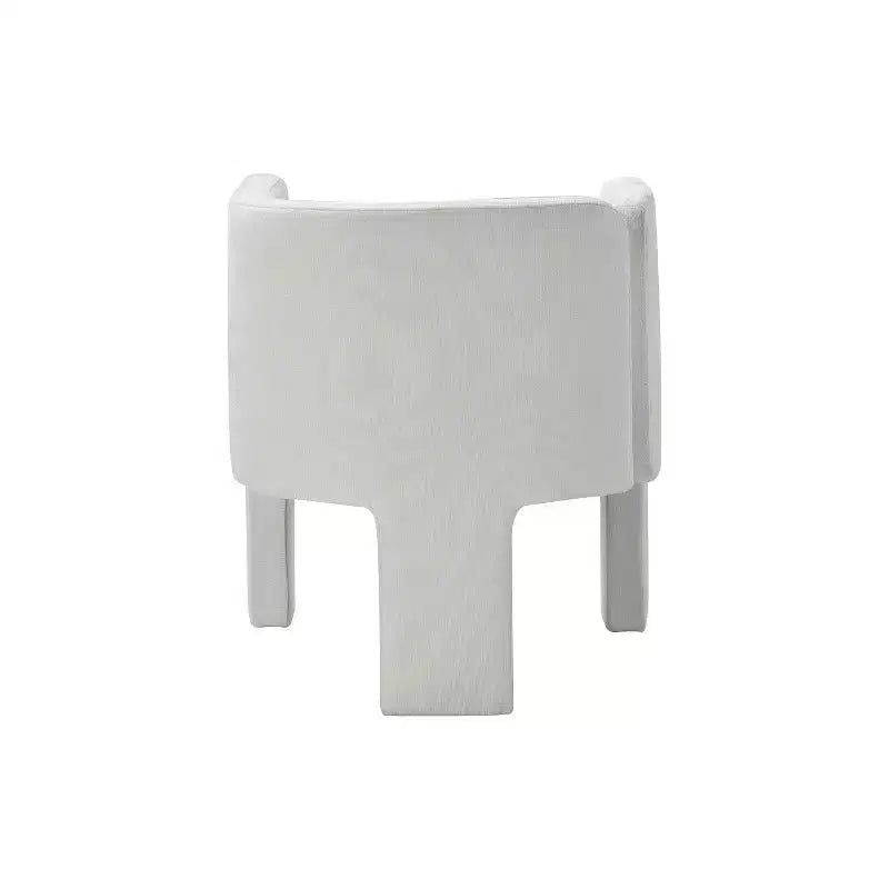 Sedia da Pranzo Moderna, Schienale Intagliato, Design a Tre Gambe, Rivestimento in Poliestere, 113 kg, Nessun Montaggio