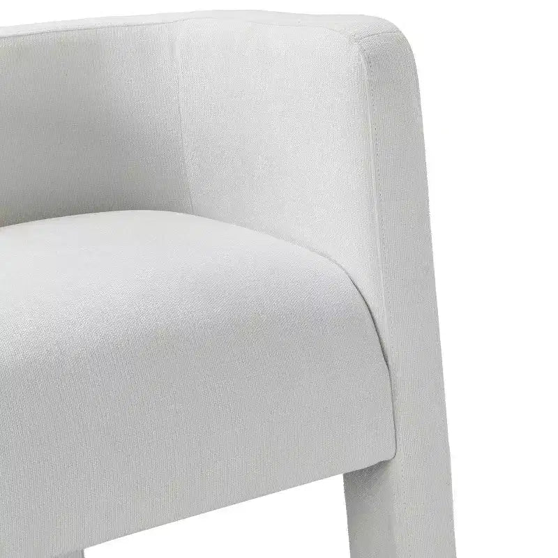 Sedia da Pranzo Moderna, Schienale Intagliato, Design a Tre Gambe, Rivestimento in Poliestere, 113 kg, Nessun Montaggio