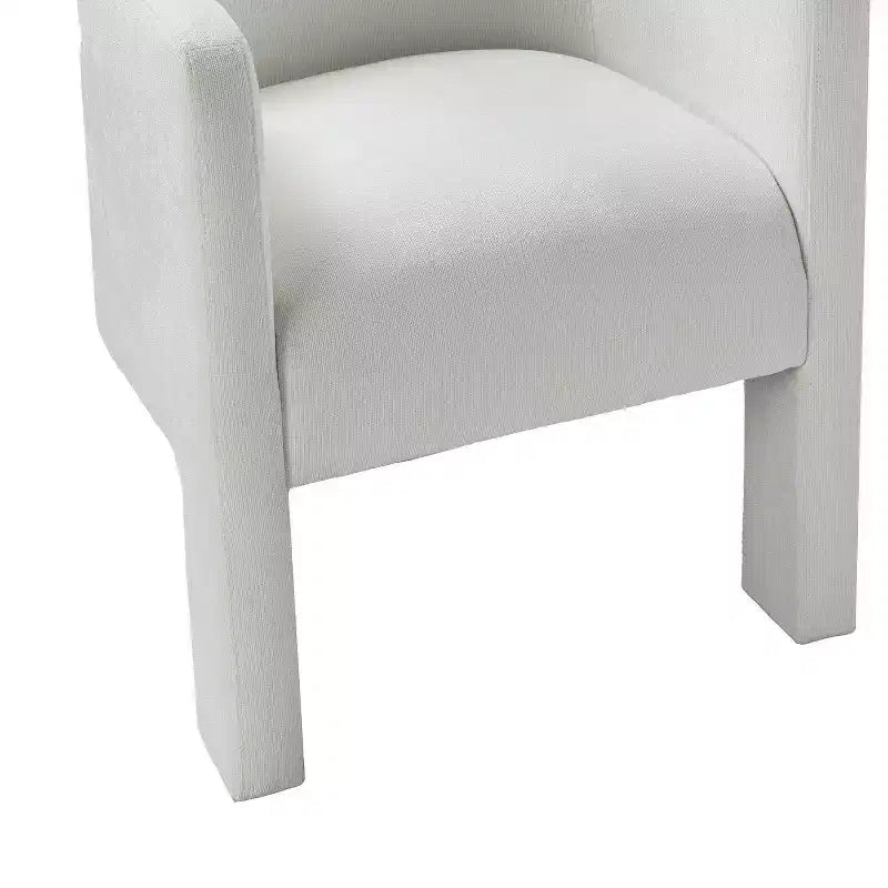 Sedia da Pranzo Moderna, Schienale Intagliato, Design a Tre Gambe, Rivestimento in Poliestere, 113 kg, Nessun Montaggio