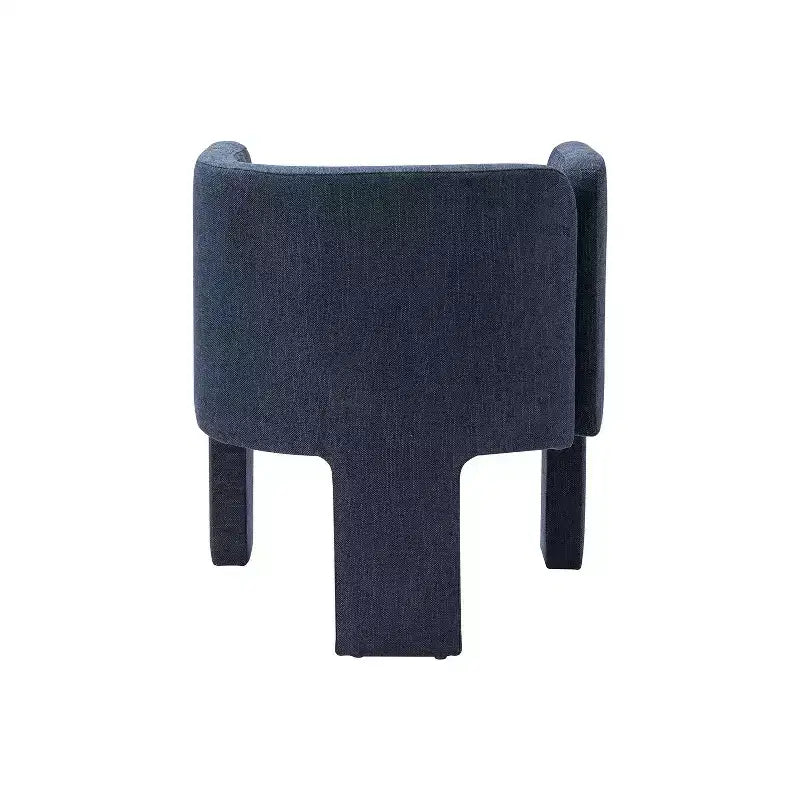 Sedia da Pranzo Moderna, Schienale Intagliato, Design a Tre Gambe, Rivestimento in Poliestere, 113 kg, Nessun Montaggio