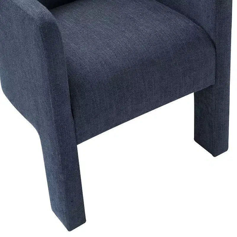 Sedia da Pranzo Moderna, Schienale Intagliato, Design a Tre Gambe, Rivestimento in Poliestere, 113 kg, Nessun Montaggio