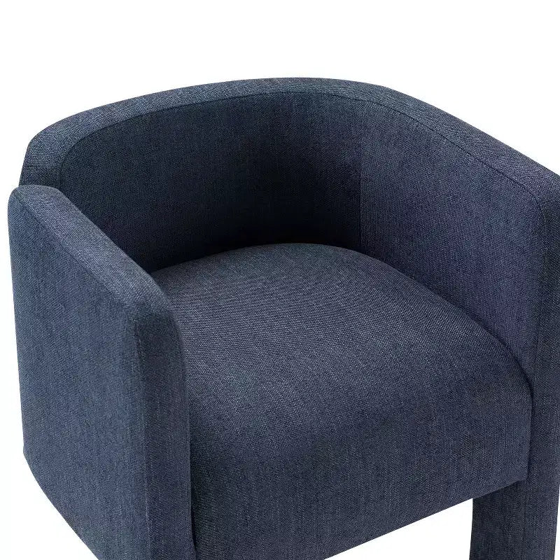 Sedia da Pranzo Moderna, Schienale Intagliato, Design a Tre Gambe, Rivestimento in Poliestere, 113 kg, Nessun Montaggio