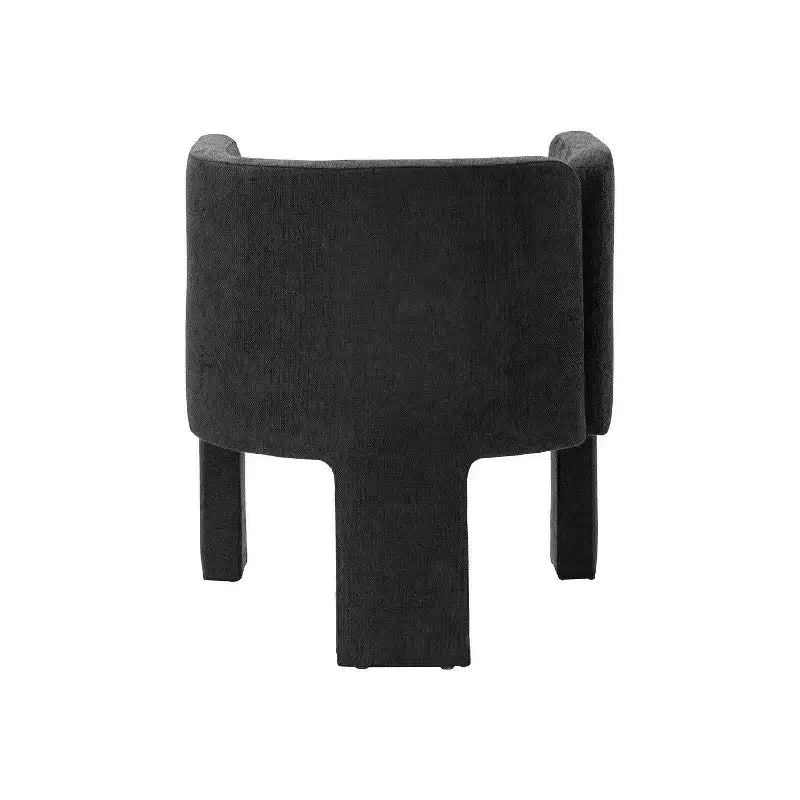 Sedia da Pranzo Moderna, Schienale Intagliato, Design a Tre Gambe, Rivestimento in Poliestere, 113 kg, Nessun Montaggio
