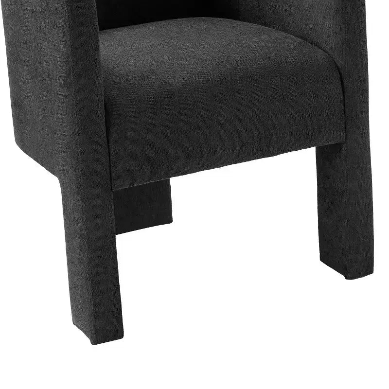 Sedia da Pranzo Moderna, Schienale Intagliato, Design a Tre Gambe, Rivestimento in Poliestere, 113 kg, Nessun Montaggio