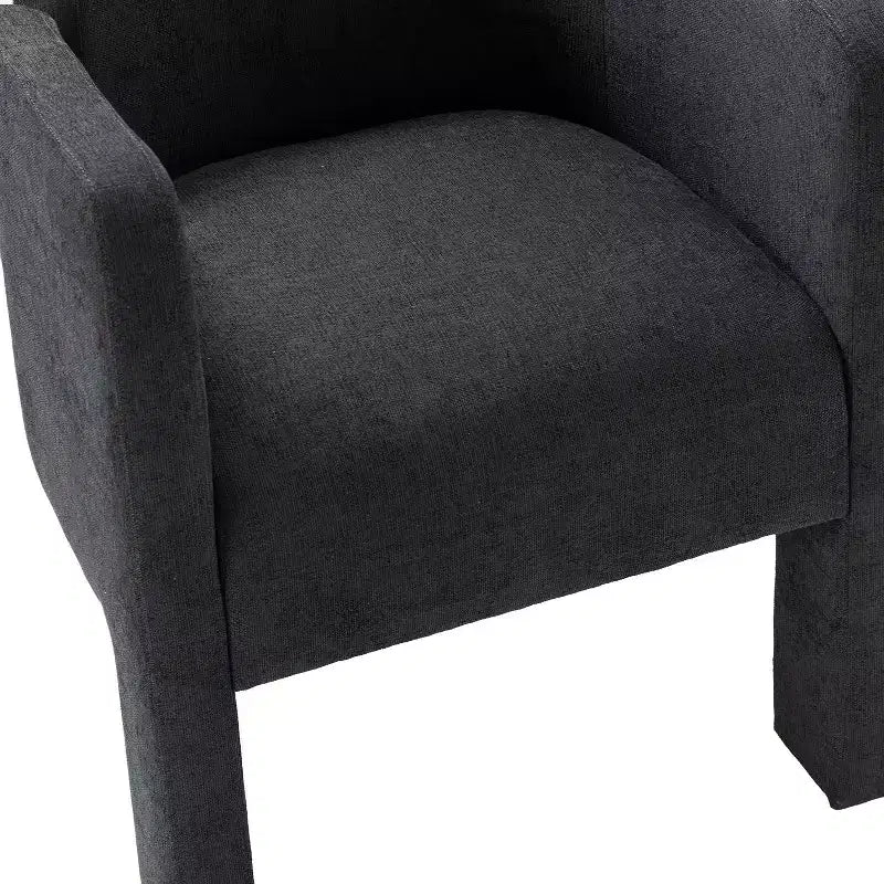 Sedia da Pranzo Moderna, Schienale Intagliato, Design a Tre Gambe, Rivestimento in Poliestere, 113 kg, Nessun Montaggio