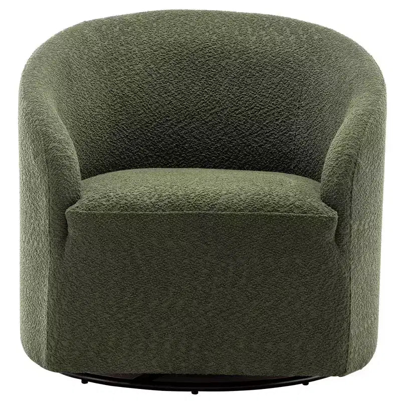Poltrona a botte girevole in bouclé larghezza 81 cm, capacità 136 kg, nessun assemblaggio richiesto