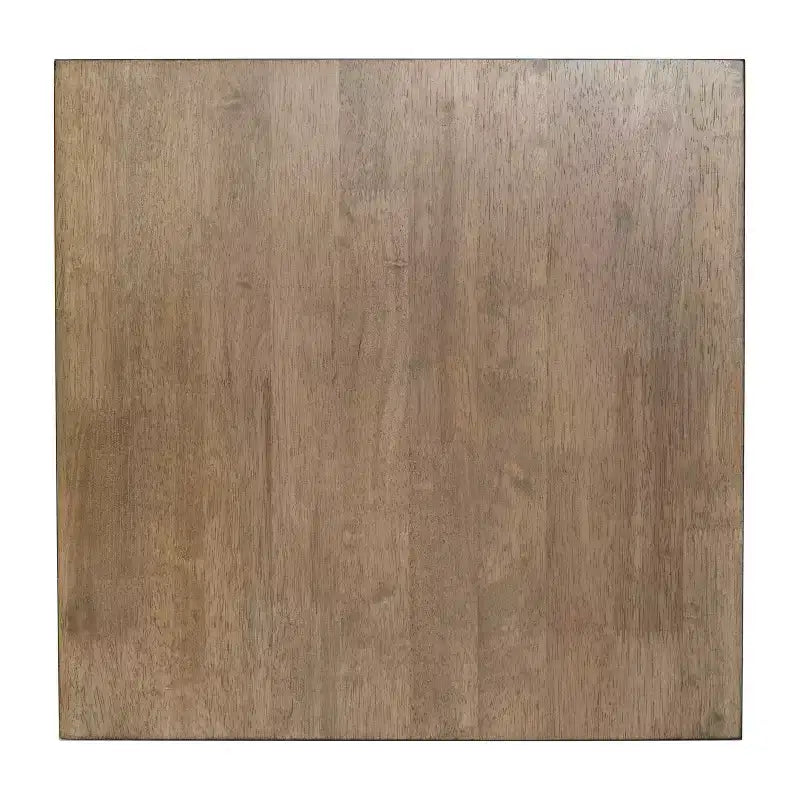 Tavolino Rustico in Legno Massello, Design a Cavalletto con Struttura a X, Capacità 136 kg