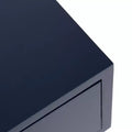 Tavolino Glamour con Cassetto, Blu Navy, 29,8 cm L x 76,2 cm H, Tavolino Salvaspazio