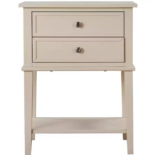 Passion Furniture Newton 2-Drawer Nightstand (28 in. H x 22 in. W x 16 in. D)