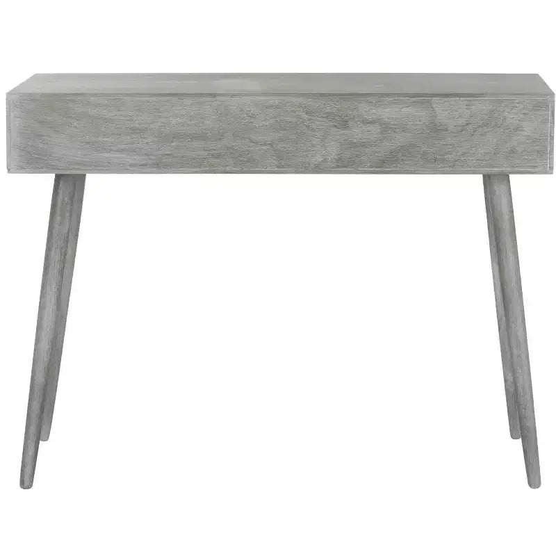 Consolle Mid-Century 3 cassetti, telaio in pino bianco anticato, capacità 22,7 kg