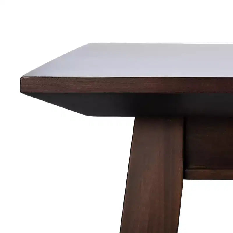 Tavolo da pranzo rettangolare, 6 posti, in mogano nero, 170 cm L x 80 cm P x 75 cm H