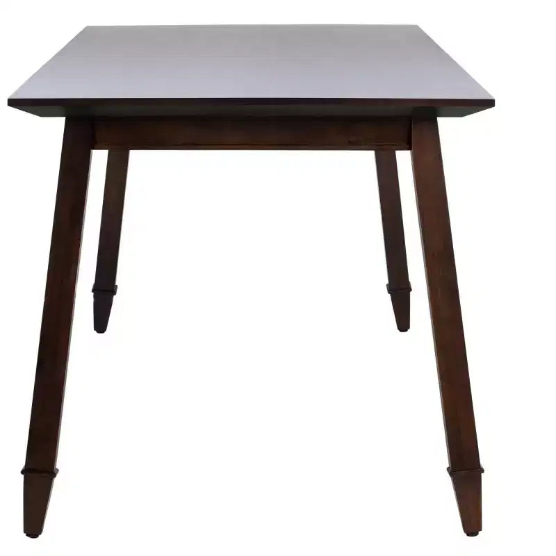 Tavolo da pranzo rettangolare, 6 posti, in mogano nero, 170 cm L x 80 cm P x 75 cm H