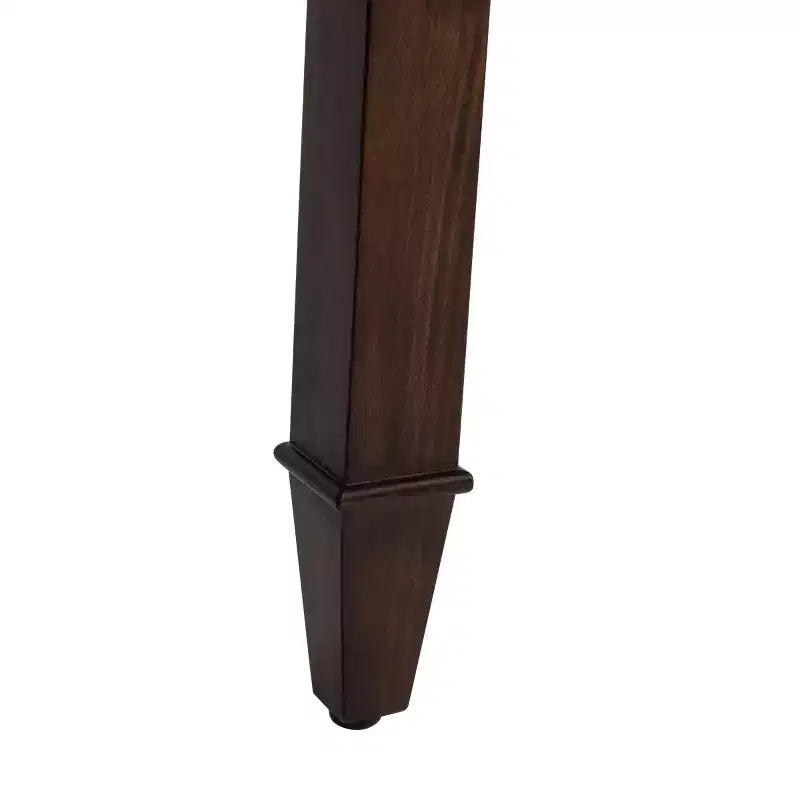 Tavolo da pranzo rettangolare, 6 posti, in mogano nero, 170 cm L x 80 cm P x 75 cm H