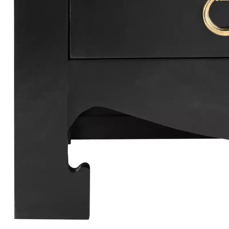 Cassettiera in Pino a 3 Cassetti con Maniglie Dorate e Guide a Sfera, Nessun Montaggio Richiesto