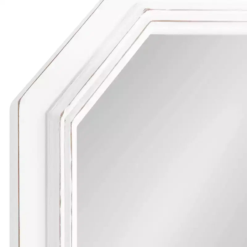 Specchio da parete Palmer Octagon 28x36, cornice in MDF, montaggio a parete