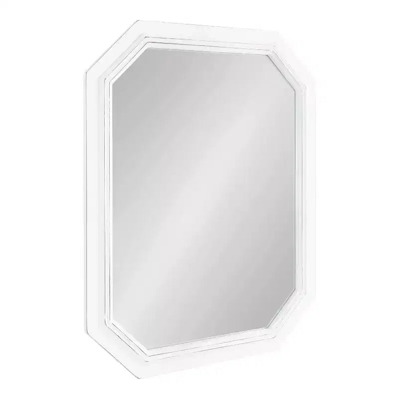Specchio da parete Palmer Octagon 28x36, cornice in MDF, montaggio a parete