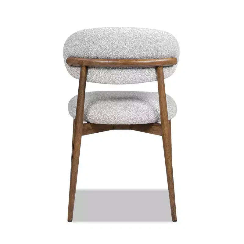 Sedia da Pranzo Moderna Imbottita in Finta Pelliccia di Agnello con Struttura in Legno di Gomma, 52 cm L x 84 cm A, 159 kg
