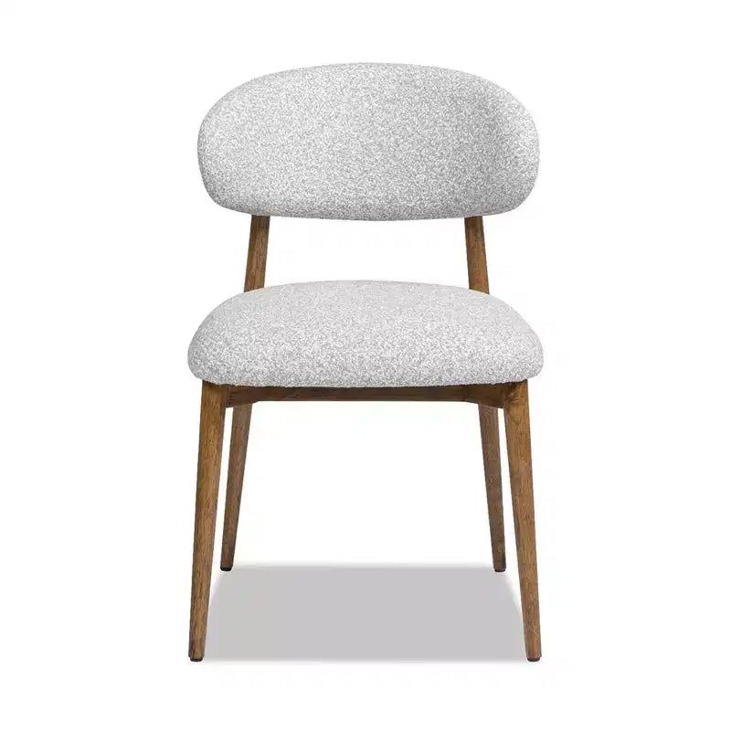 Sedia da Pranzo Moderna Imbottita in Finta Pelliccia di Agnello con Struttura in Legno di Gomma, 52 cm L x 84 cm A, 159 kg