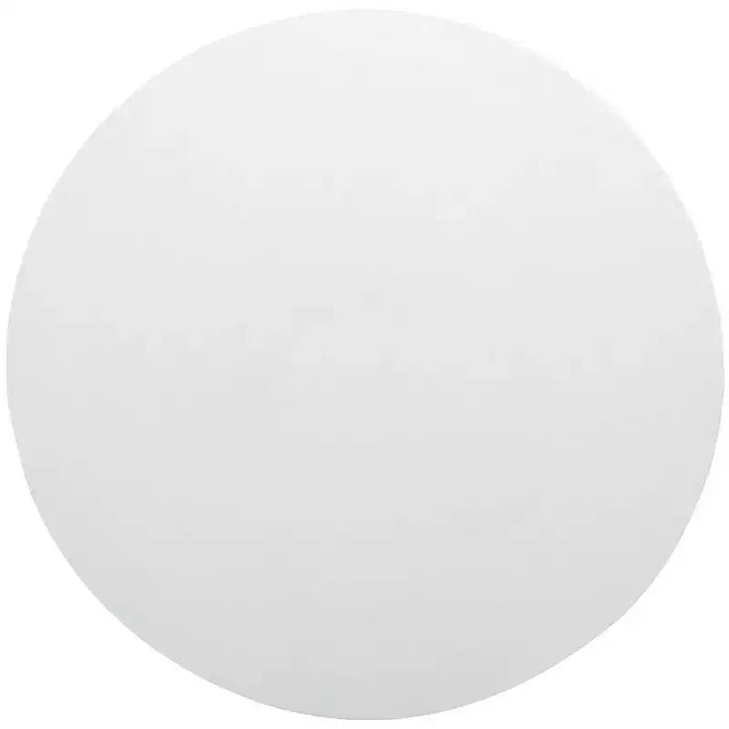 Tavolino rotondo, base a piedistallo effetto cemento, diametro 80,3 cm, capacità 36,2 kg, nessun assemblaggio