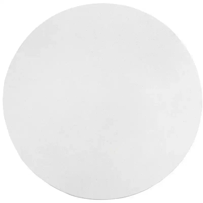 Tavolino rotondo, base a piedistallo effetto cemento, diametro 80,3 cm, capacità 36,2 kg, nessun assemblaggio