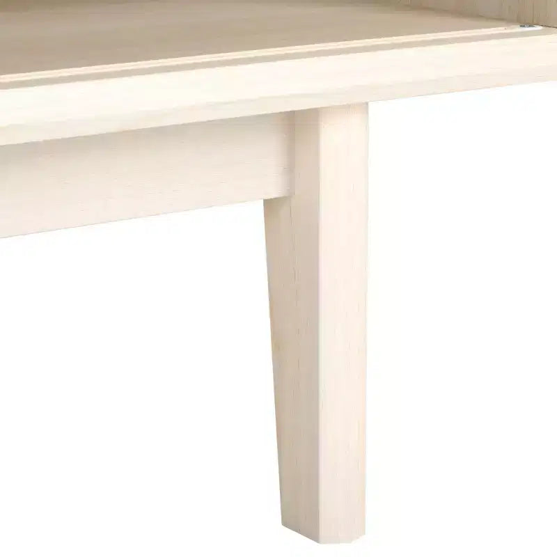 Tavolino da Caffè 2 Ante Ripiano Aperto Facciata a Doghe Legno Nero Distressed, Capacità 82 kg