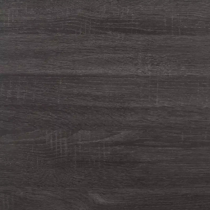 Tavolino da Caffè 2 Ante Ripiano Aperto Facciata a Doghe Legno Nero Distressed, Capacità 82 kg
