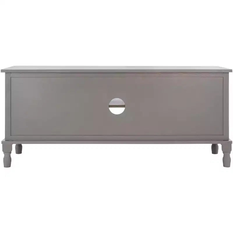 Mobile TV 2 ante 1 ripiano finitura Bianco Lavato Grigio Pino e MDF, Per TV fino a 50", L 120 cm x H 50 cm